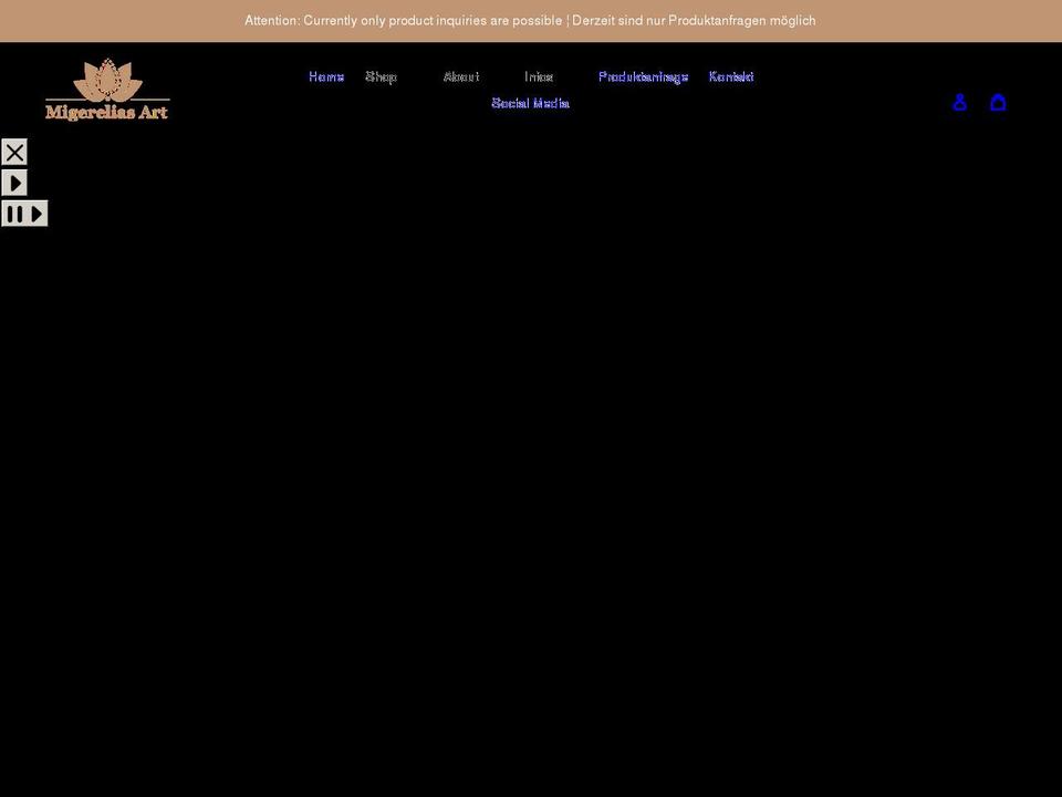 migerelias-art.com shopify website screenshot