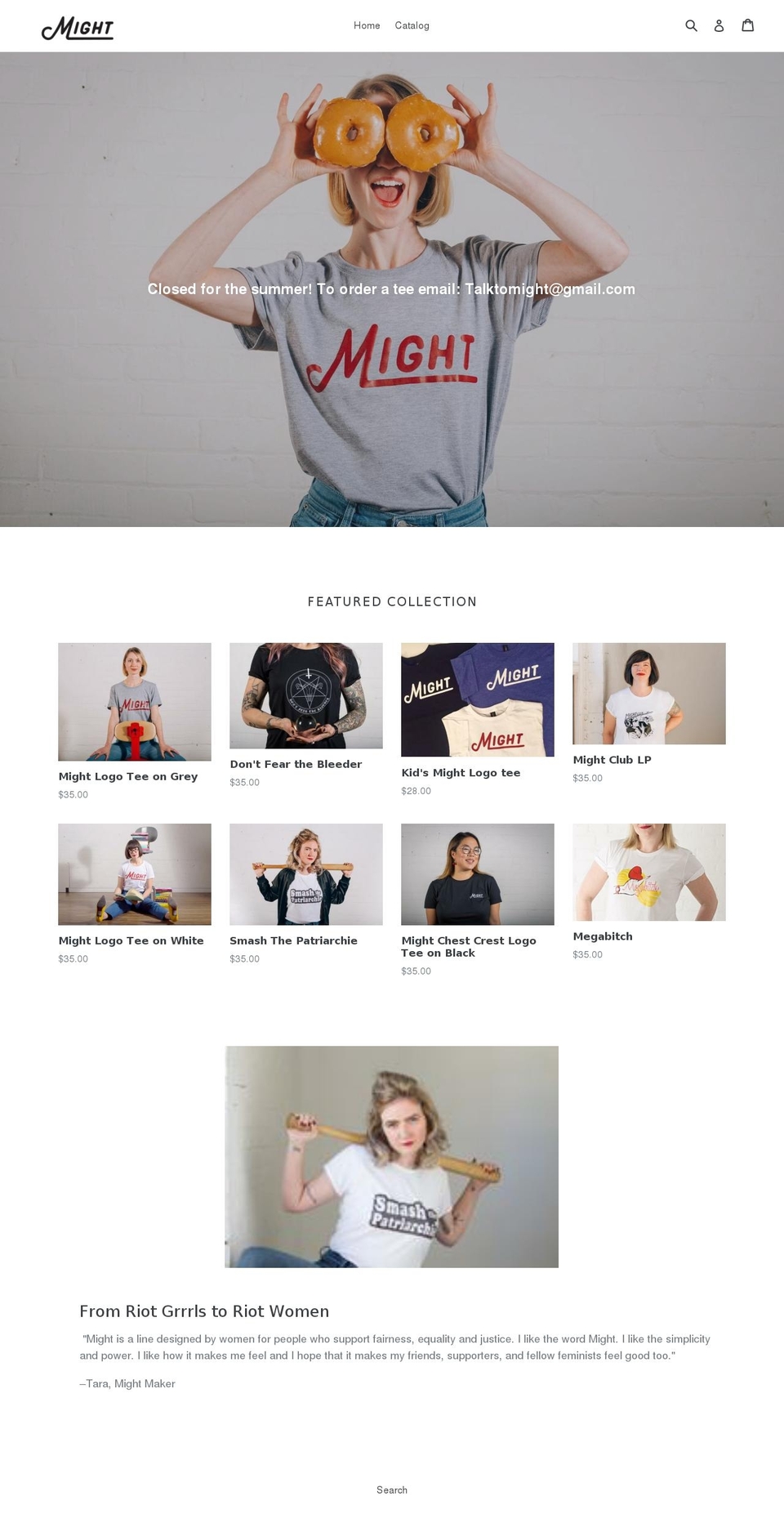 mightcreative.com — Shopify storefront screenshot