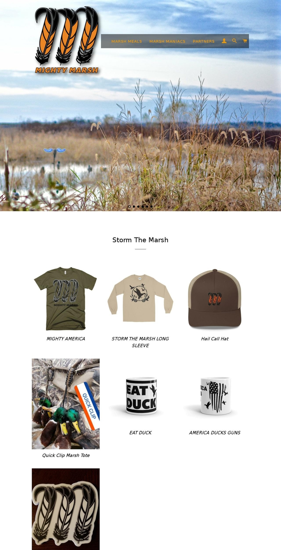 mighty-marsh.com — Shopify storefront screenshot