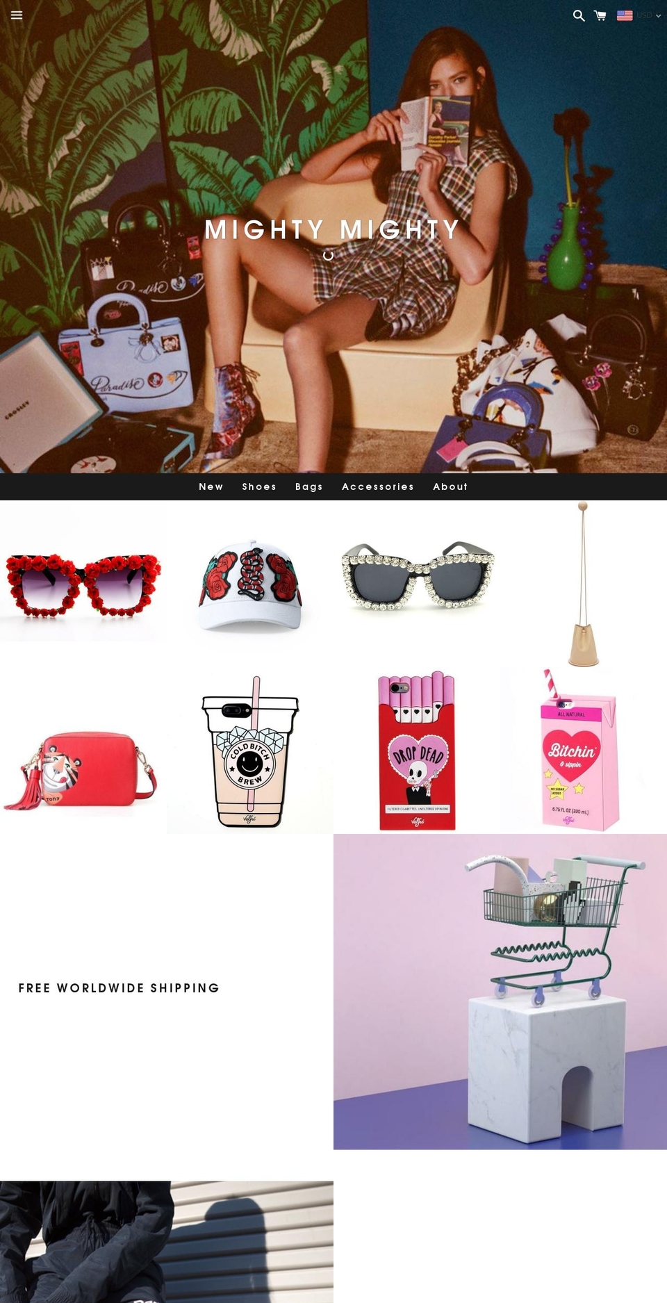 mighty-mighty.com shopify website screenshot