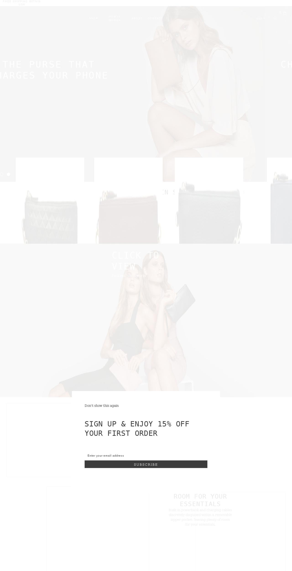 mighty-purse.com shopify website screenshot