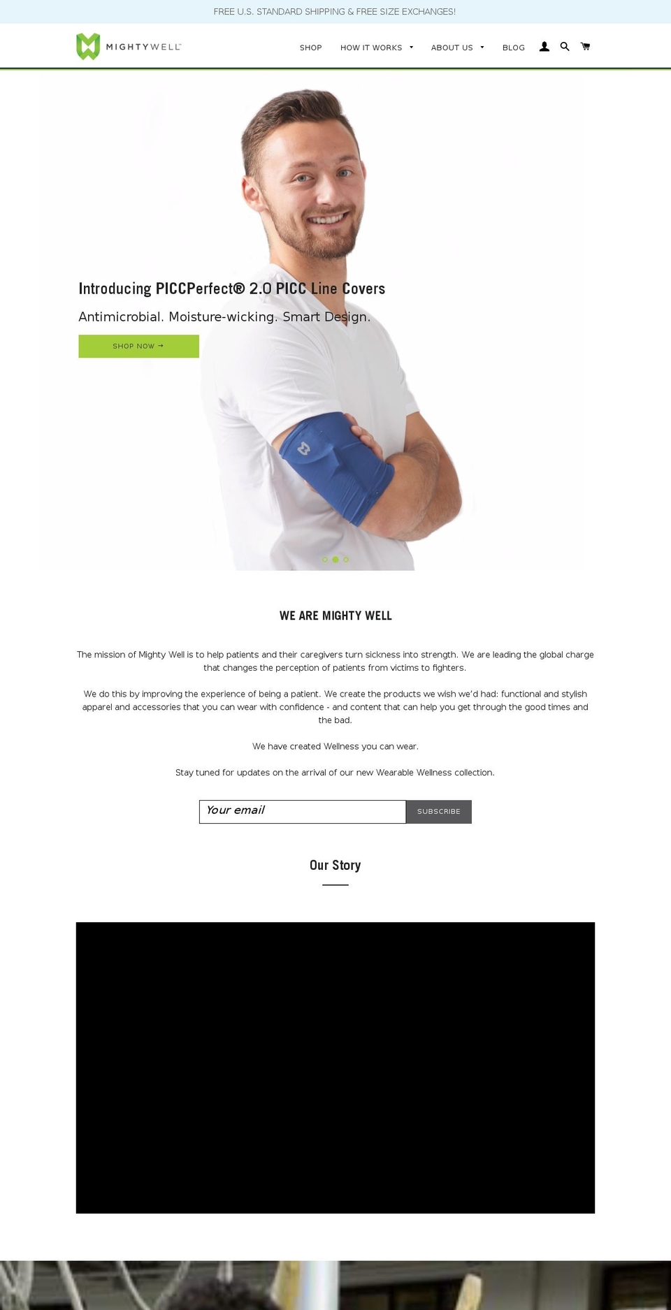 mighty-well.com shopify website screenshot