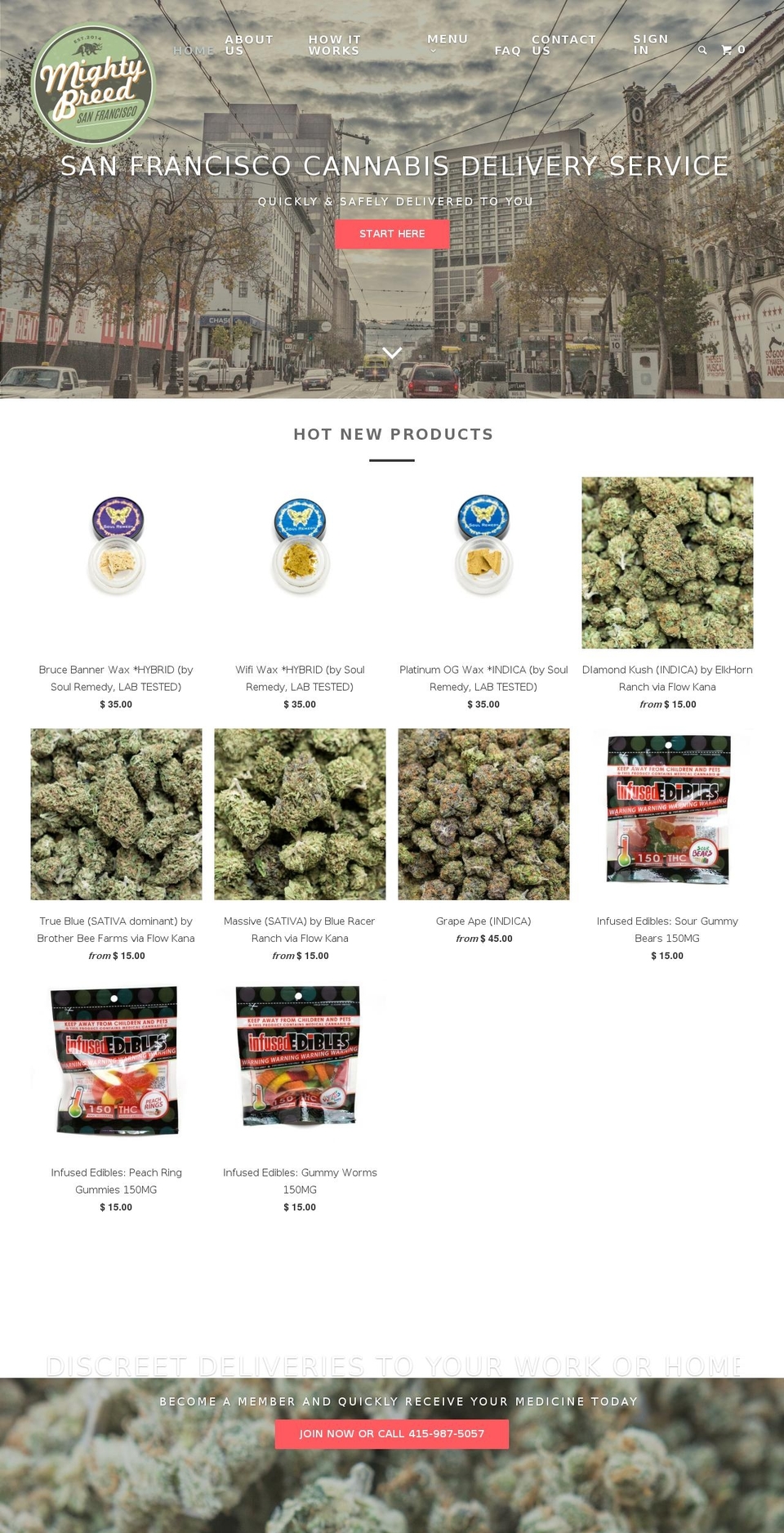 mightybreed.com shopify website screenshot