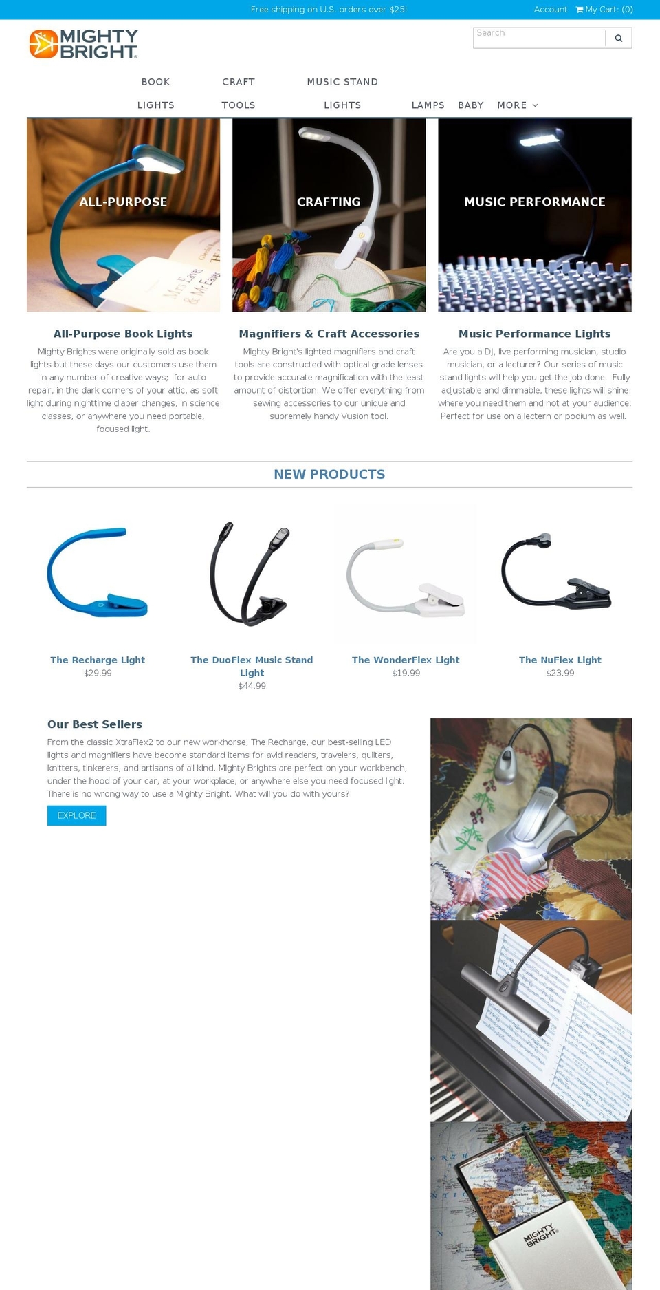 mightybright.net shopify website screenshot