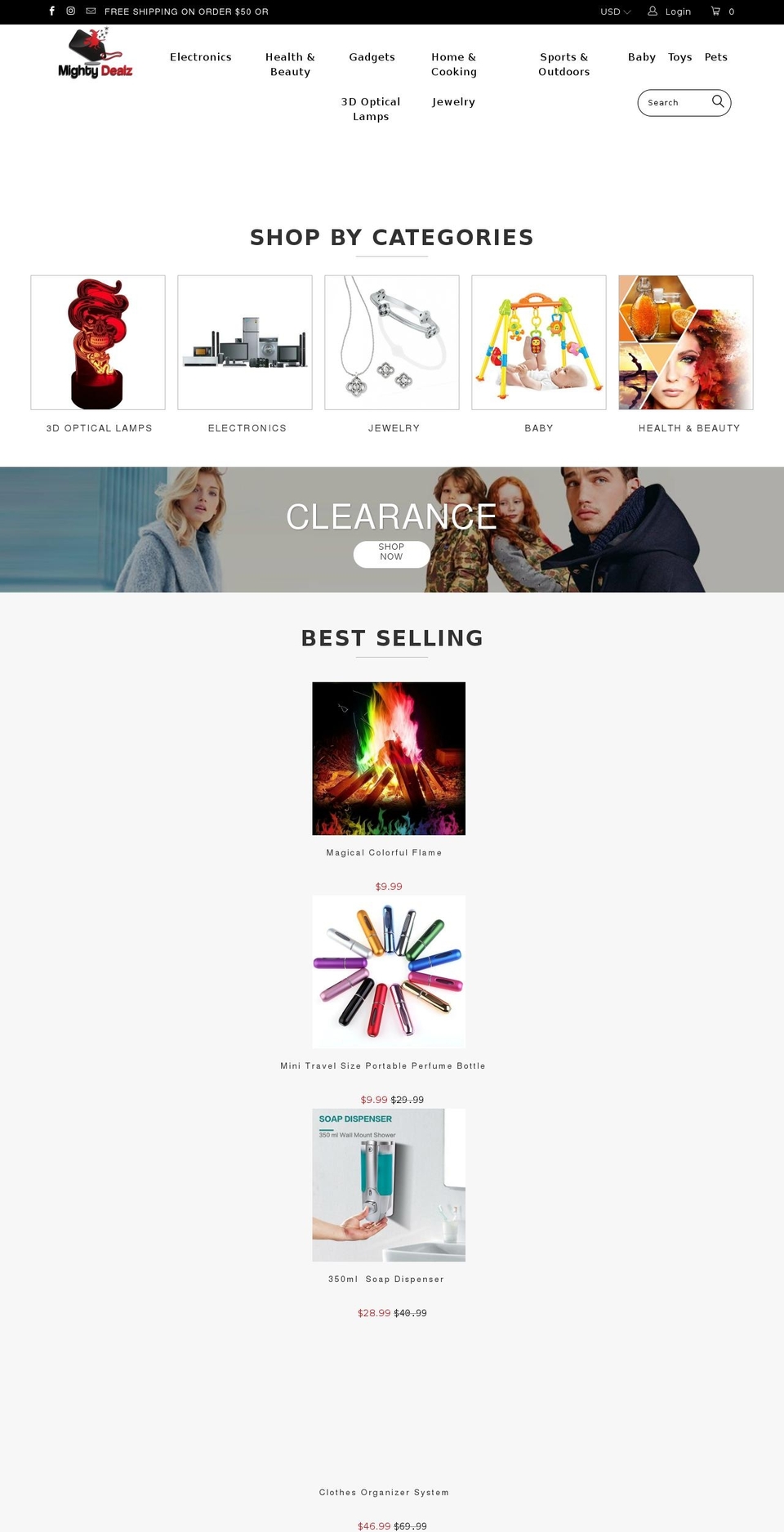 Turbo-3-0-5 Shopify theme site example mightydealz.com