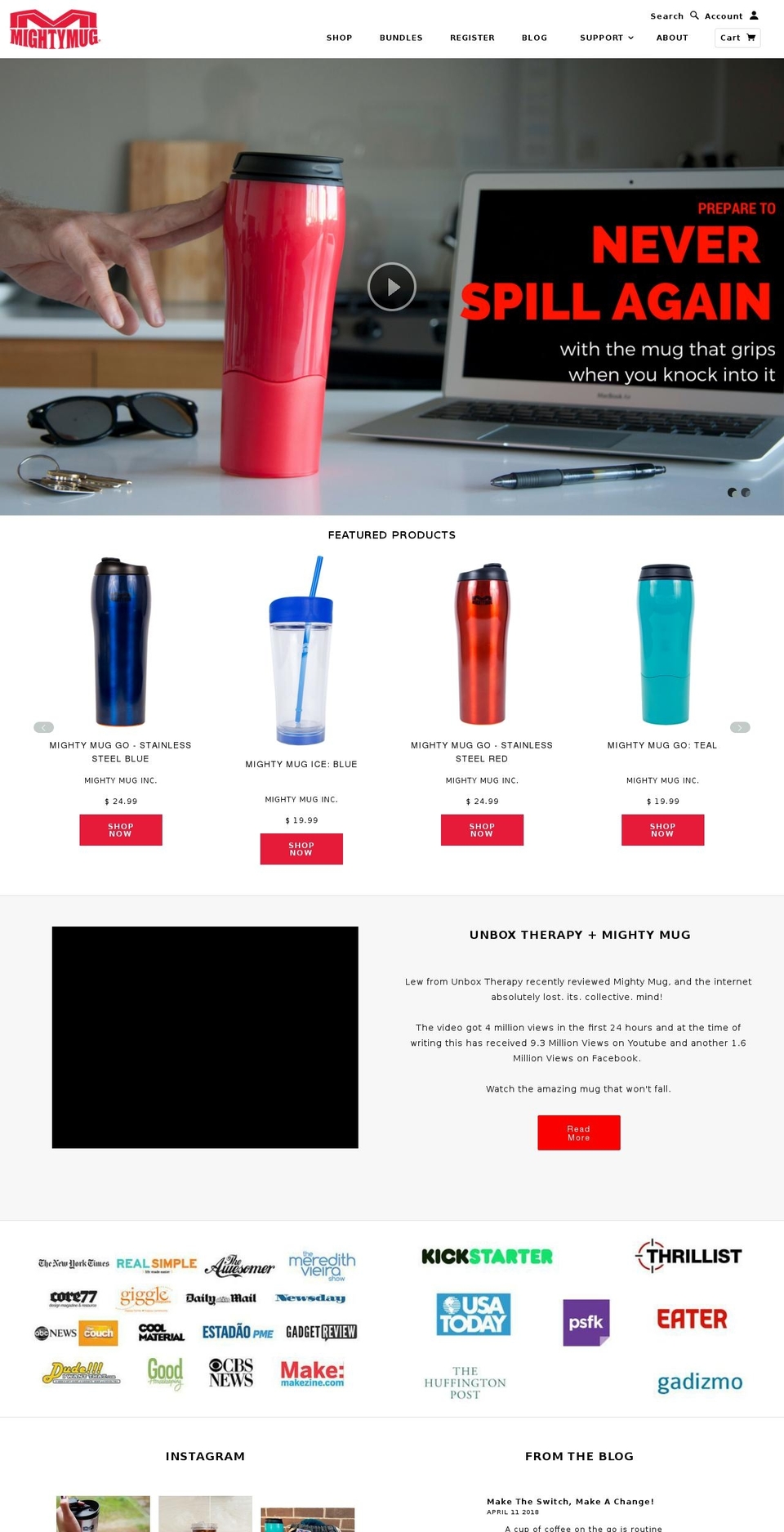 mightymug.us shopify website screenshot