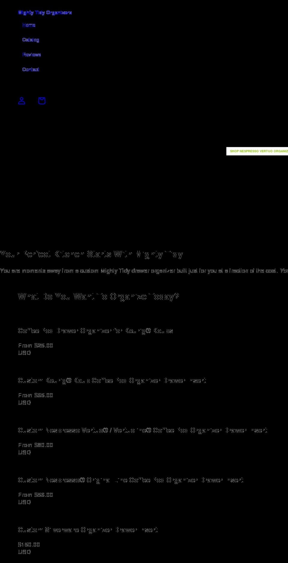 mightytidy.com shopify website screenshot