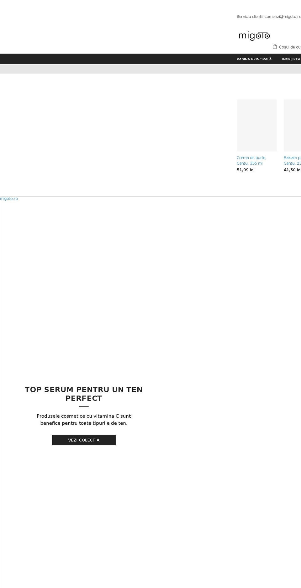 migoto.ro shopify website screenshot