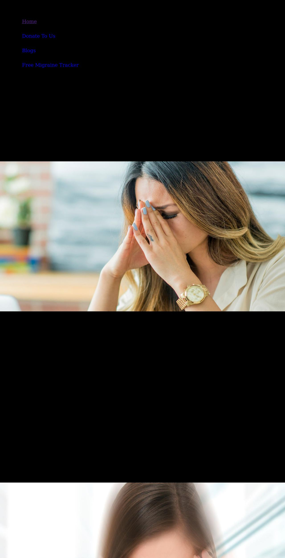 migraineresourcecenter.org shopify website screenshot