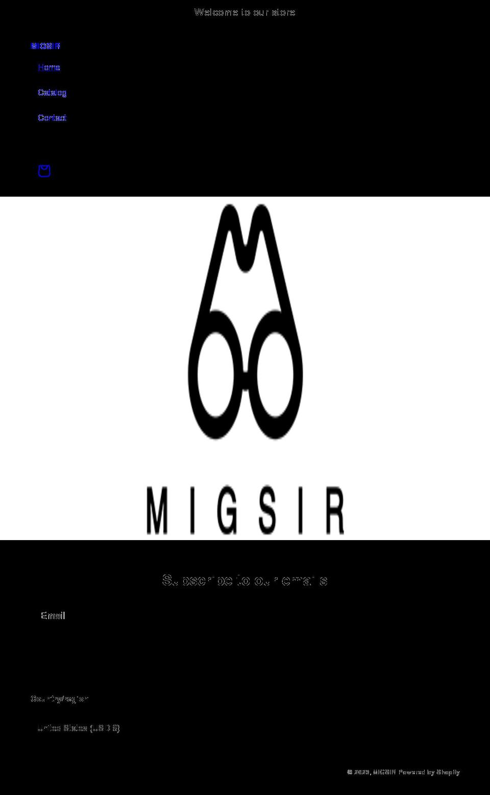 migsir.net shopify website screenshot