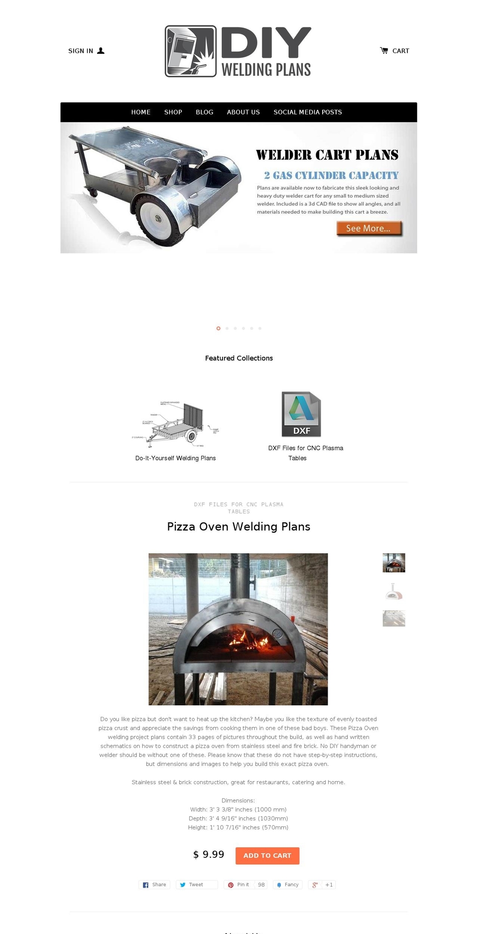 migweldingplans.com shopify website screenshot
