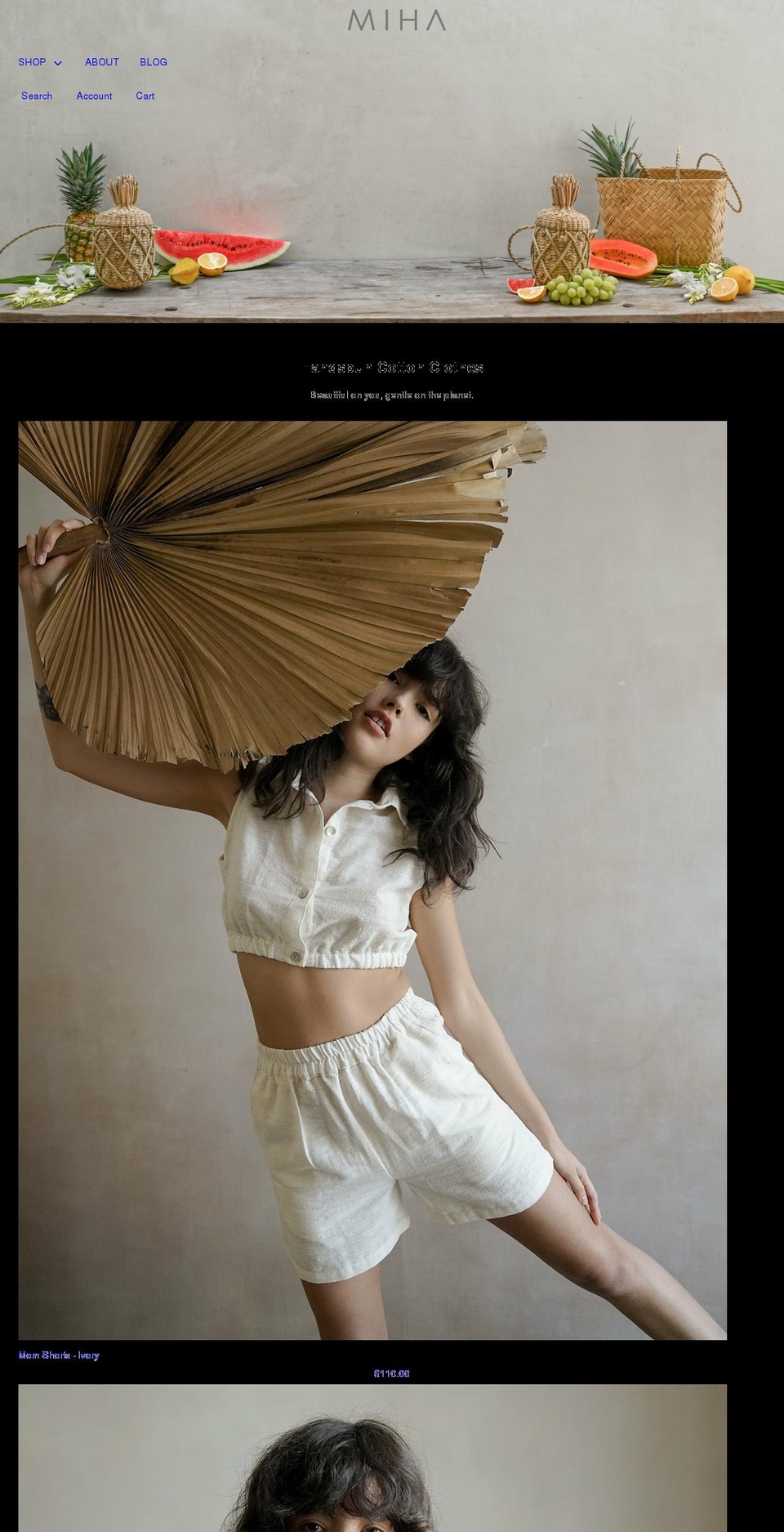 mihamade.com — Shopify storefront screenshot