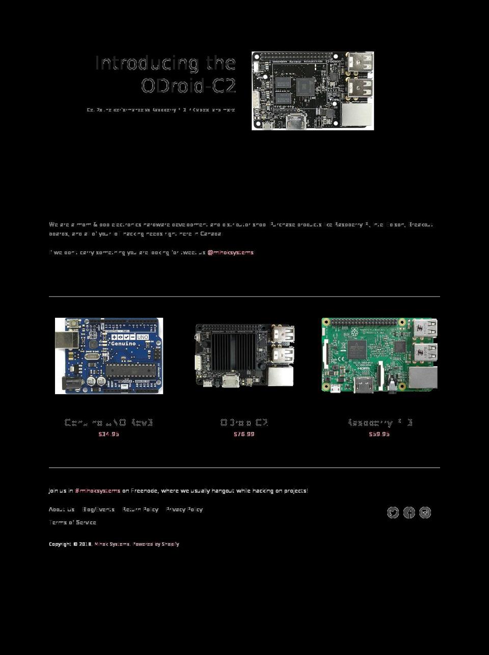 mihok.systems shopify website screenshot