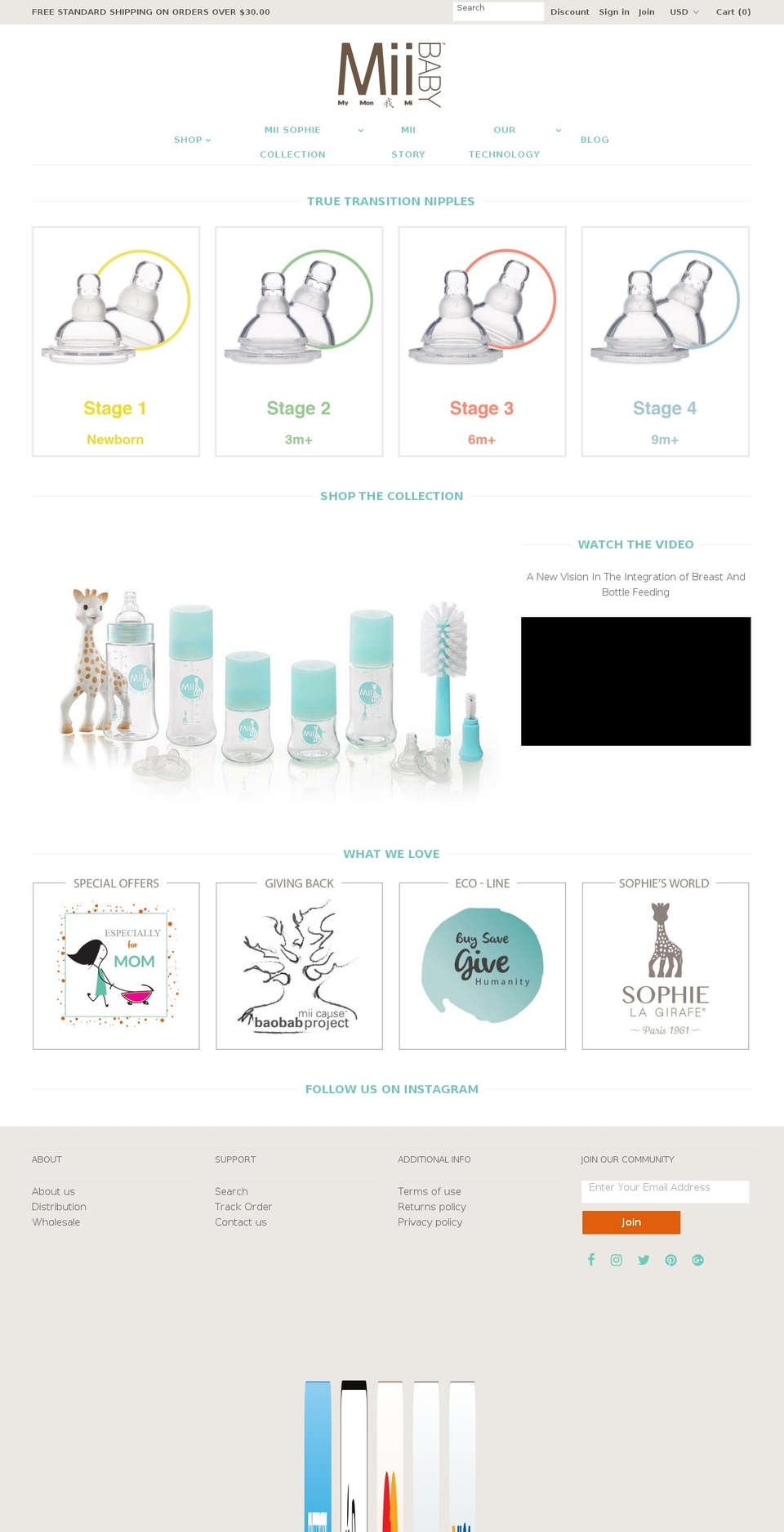 miibaby.com — Shopify storefront screenshot