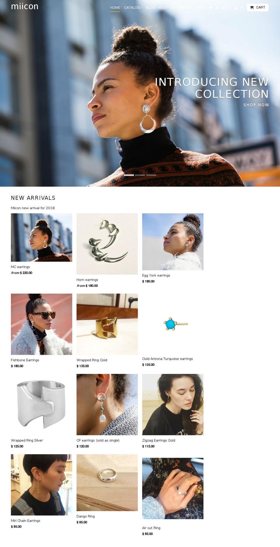 miiconnyc.com — Shopify storefront screenshot