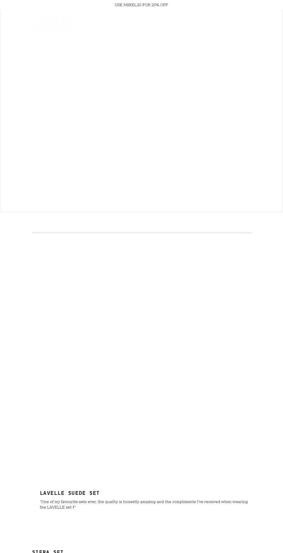 miikel.com shopify website screenshot