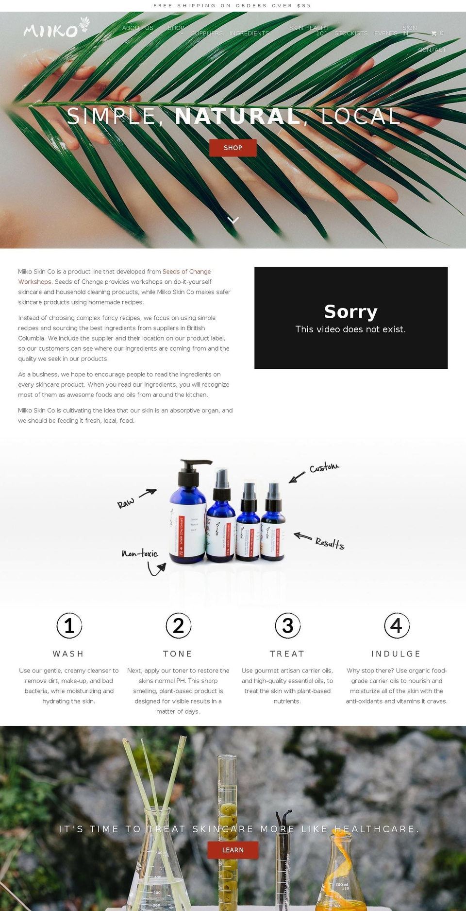 miikoskinco.com shopify website screenshot