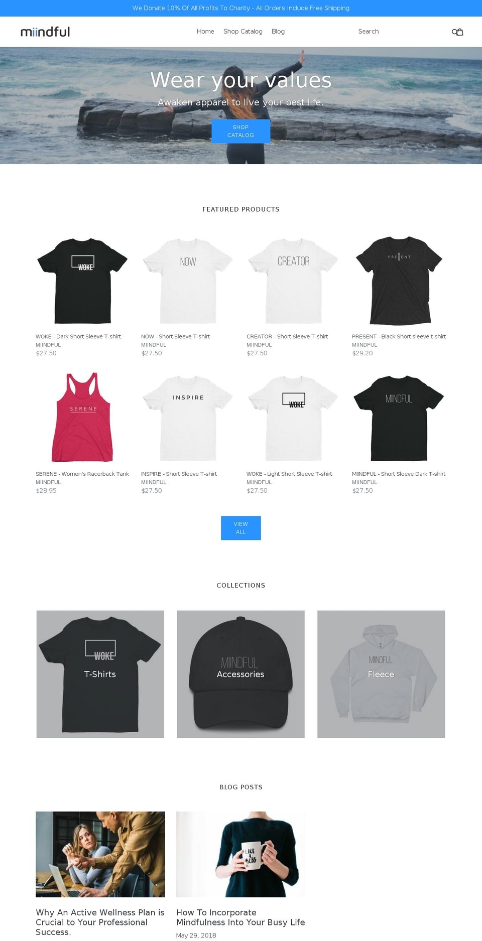 miindful.com — Shopify storefront screenshot