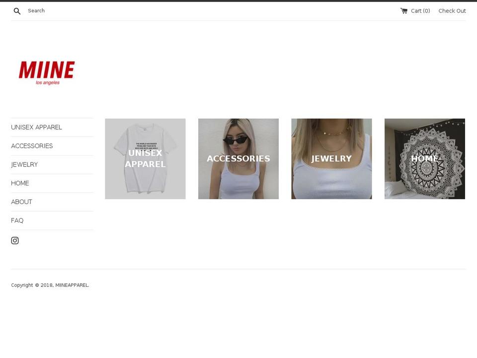 miine.us shopify website screenshot