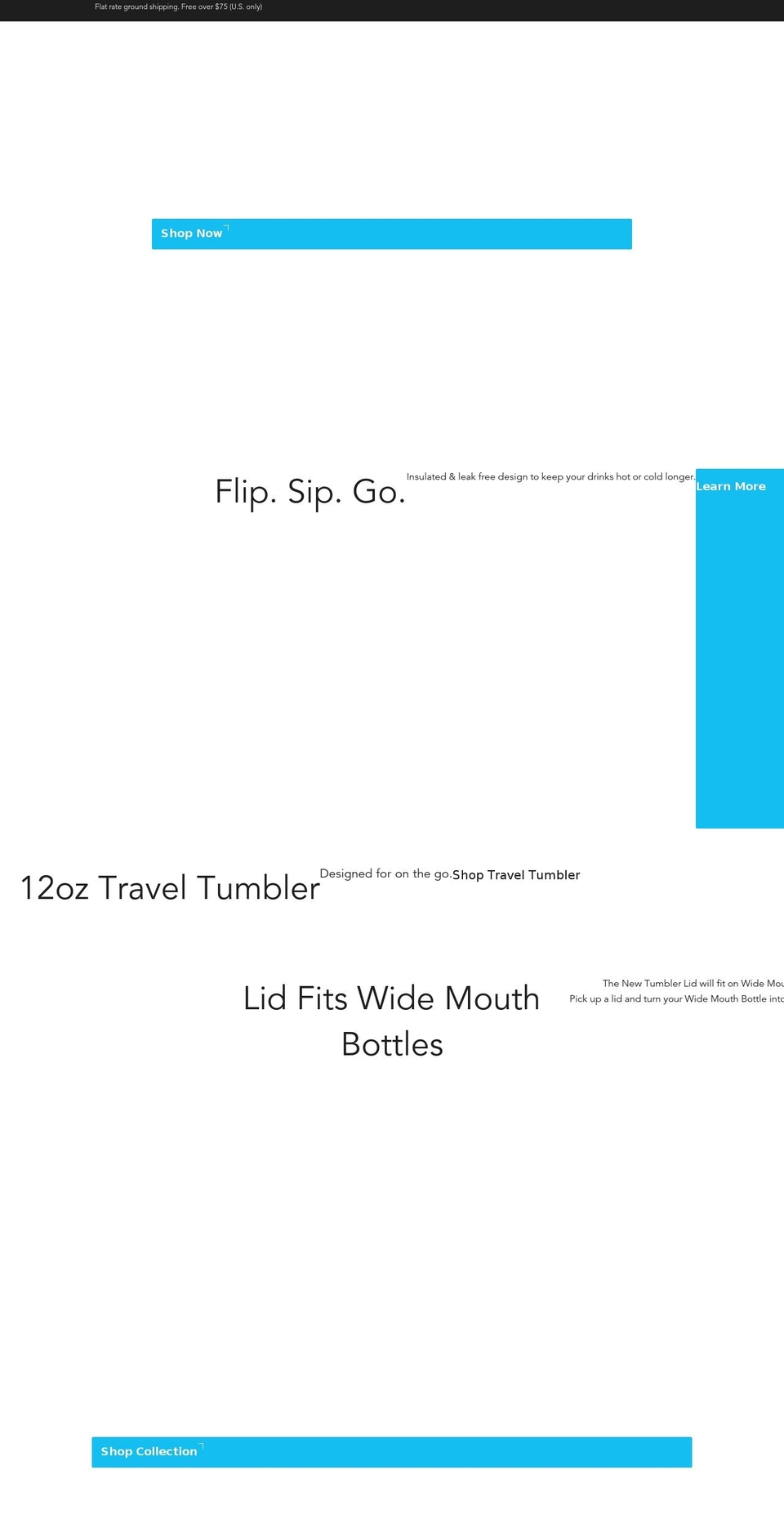 Travel Tumbler Launch Shopify theme site example miir.net