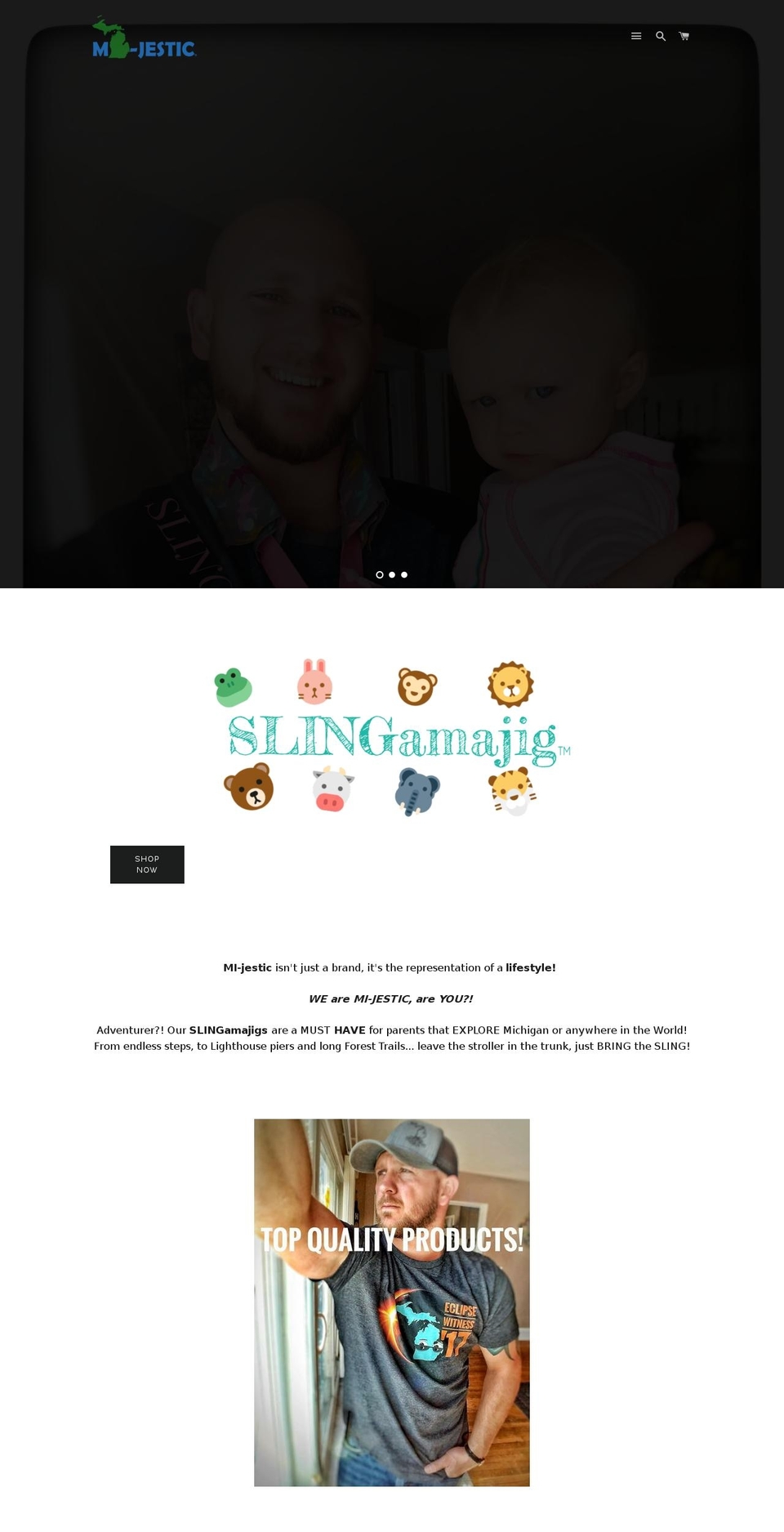 mijesticapparel.com — Shopify storefront screenshot
