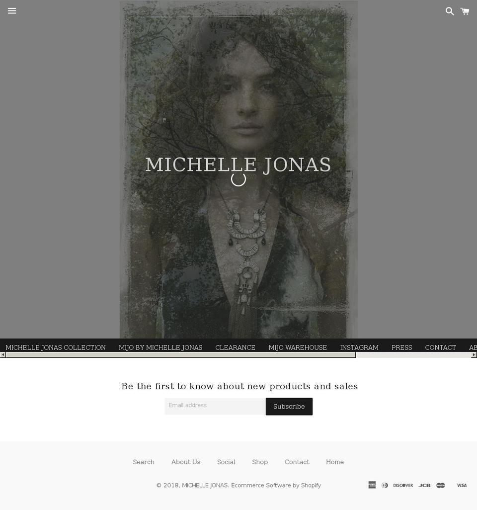mijobymichellejonas.com shopify website screenshot