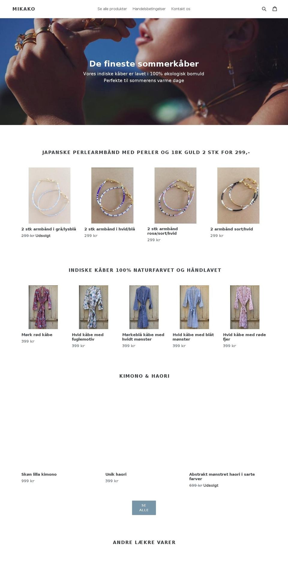 mikakoshop.myshopify.com shopify website screenshot