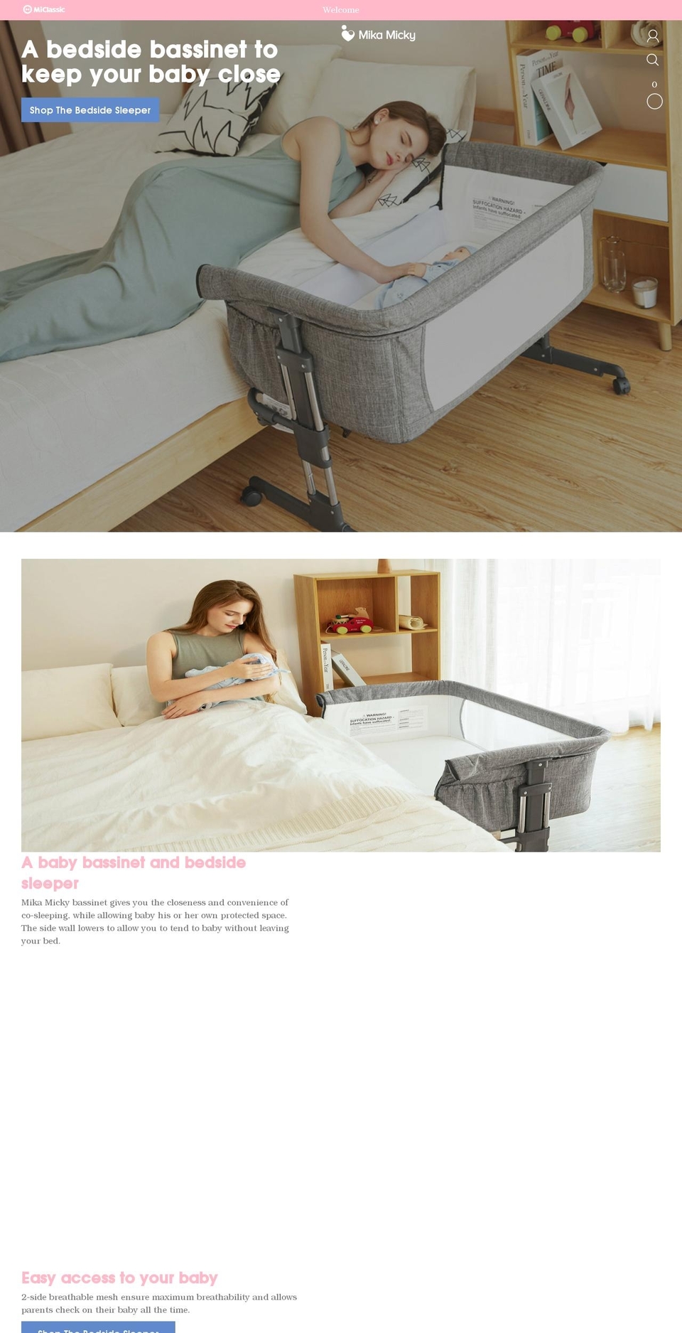 mikamicky.com shopify website screenshot