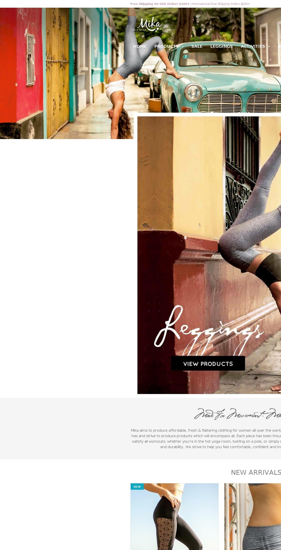 Life! Focal Version: 4.7.4 Shopify theme site example mikayogawear.ca