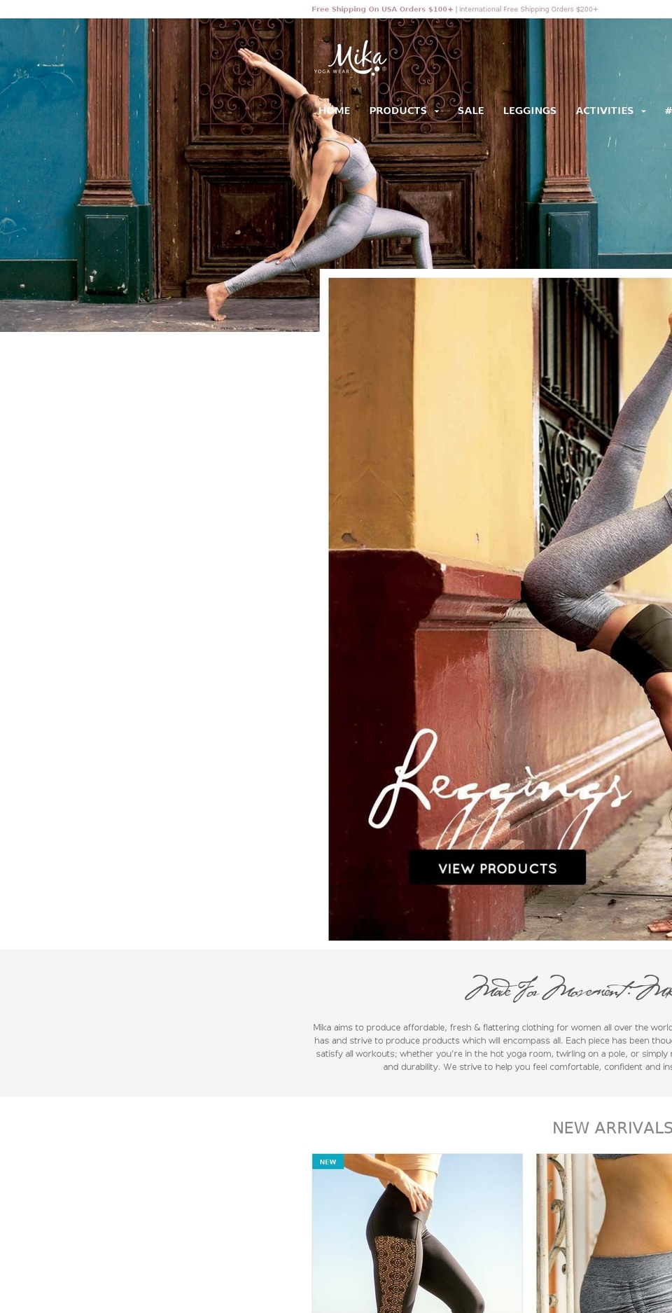 Life! Focal Version: 4.7.4 Shopify theme site example mikayogawear.co