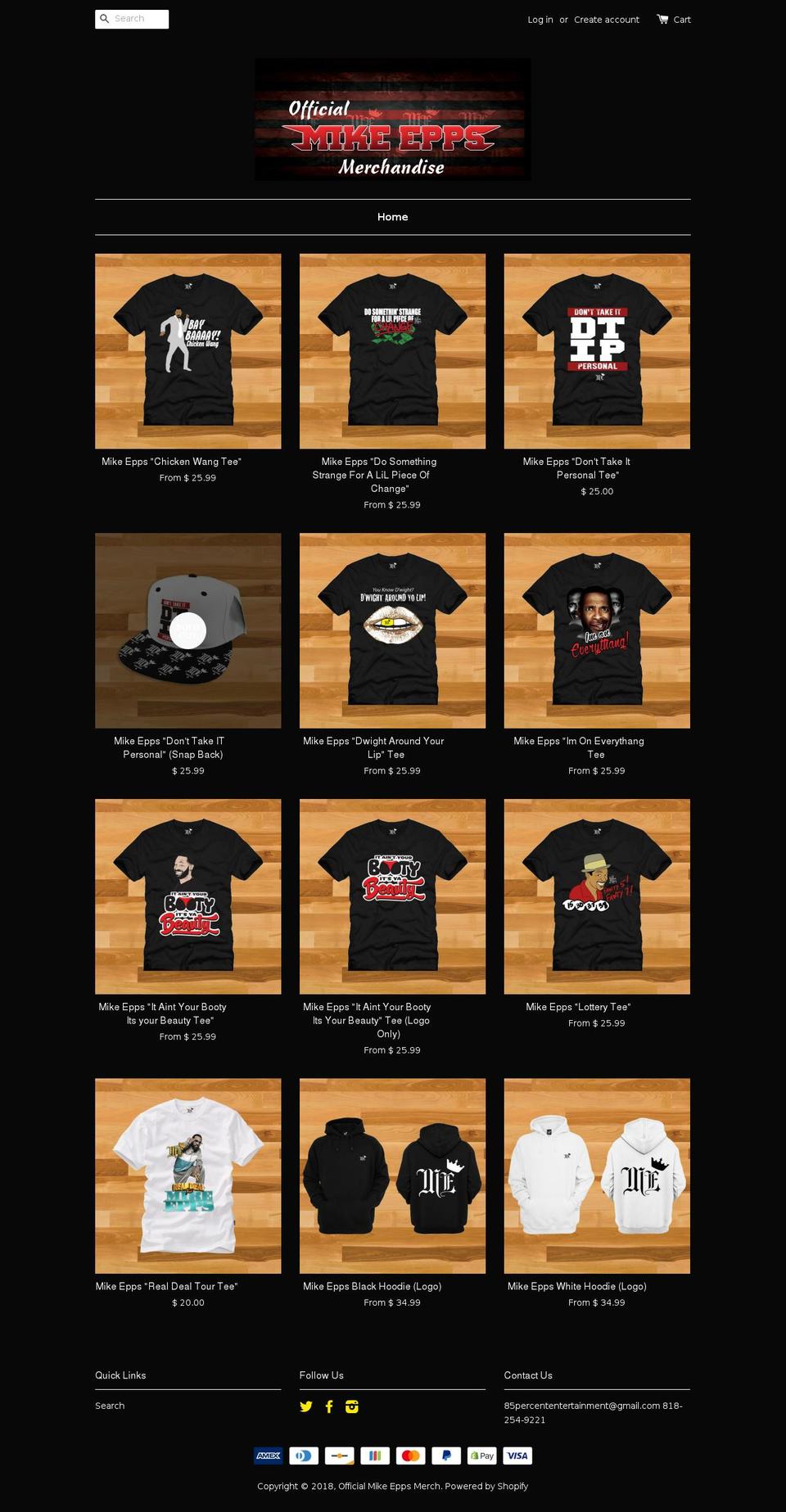 mikeeppsstore.com — Shopify storefront screenshot