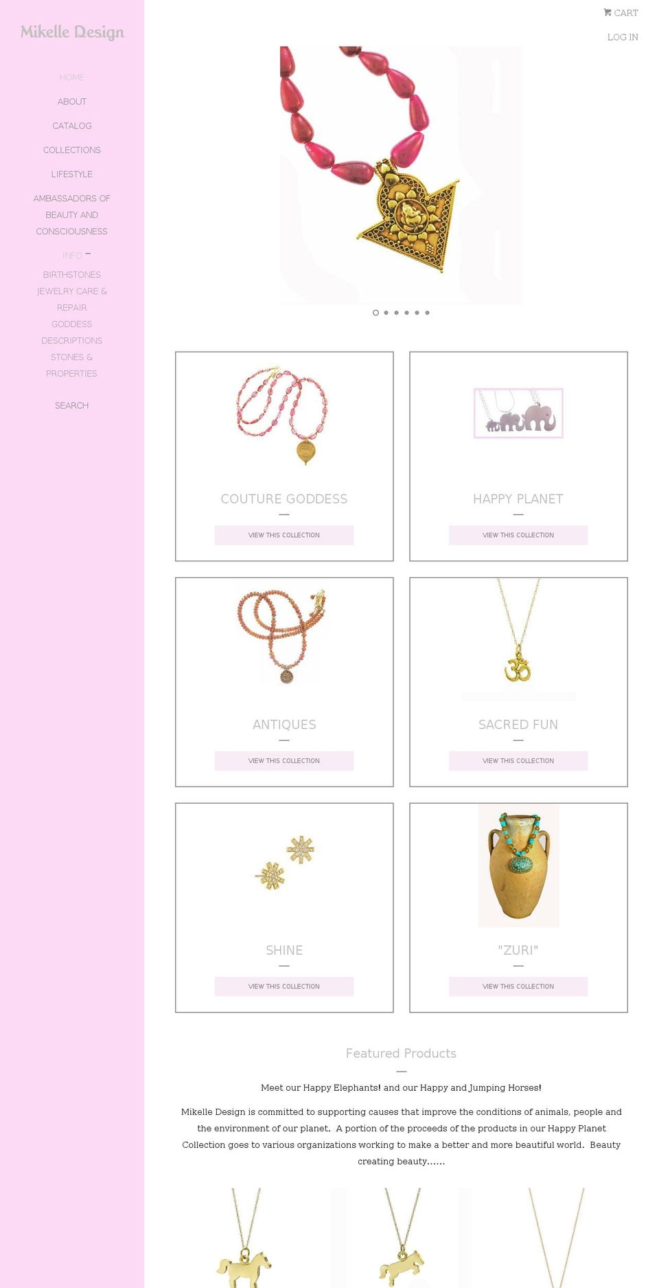 mikellecouture.com — Shopify storefront screenshot