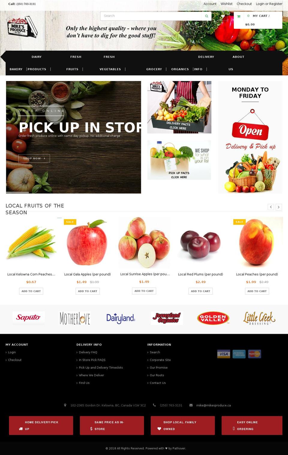 mikes-produce.com — Shopify storefront screenshot