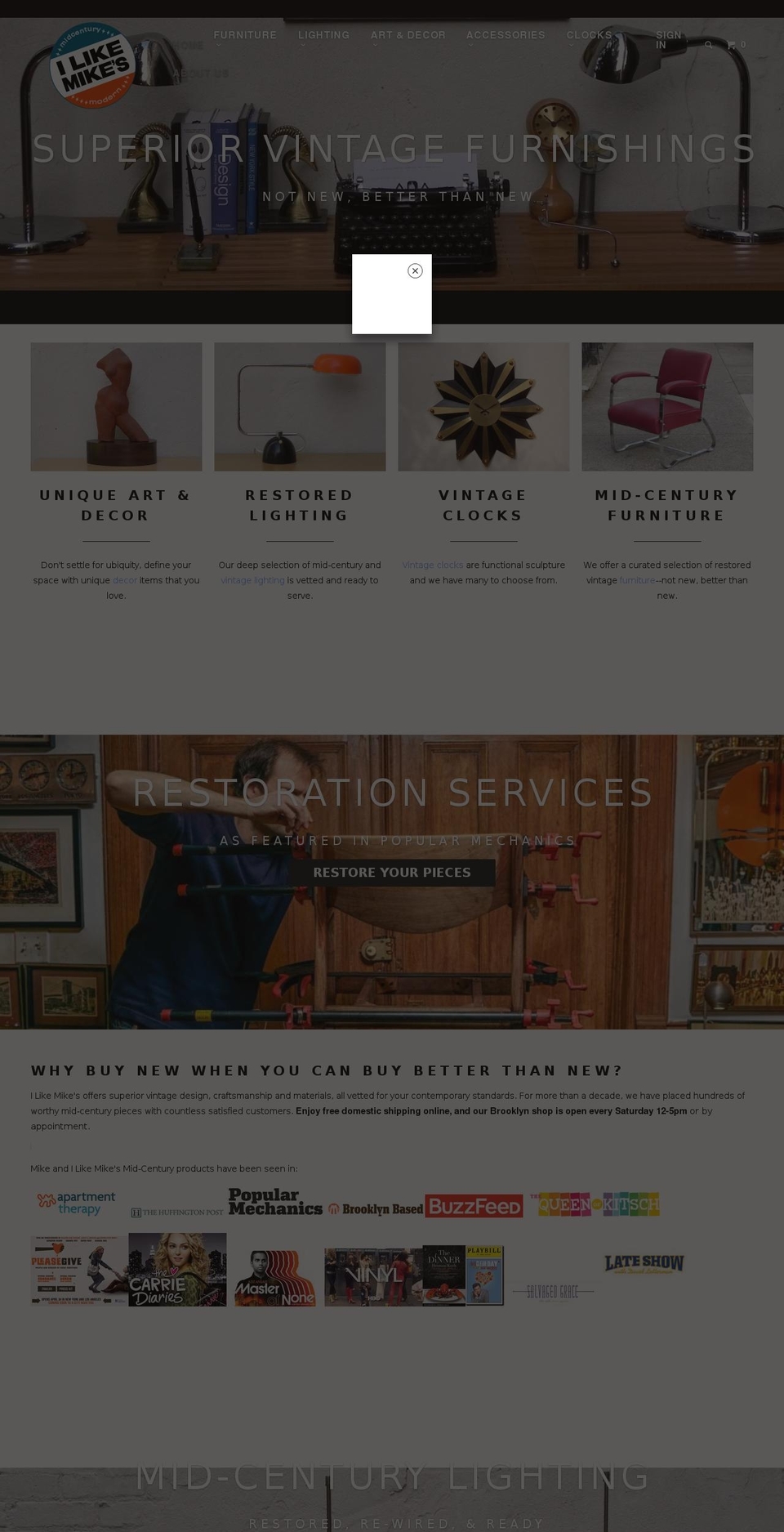 mikesmcm.com shopify website screenshot