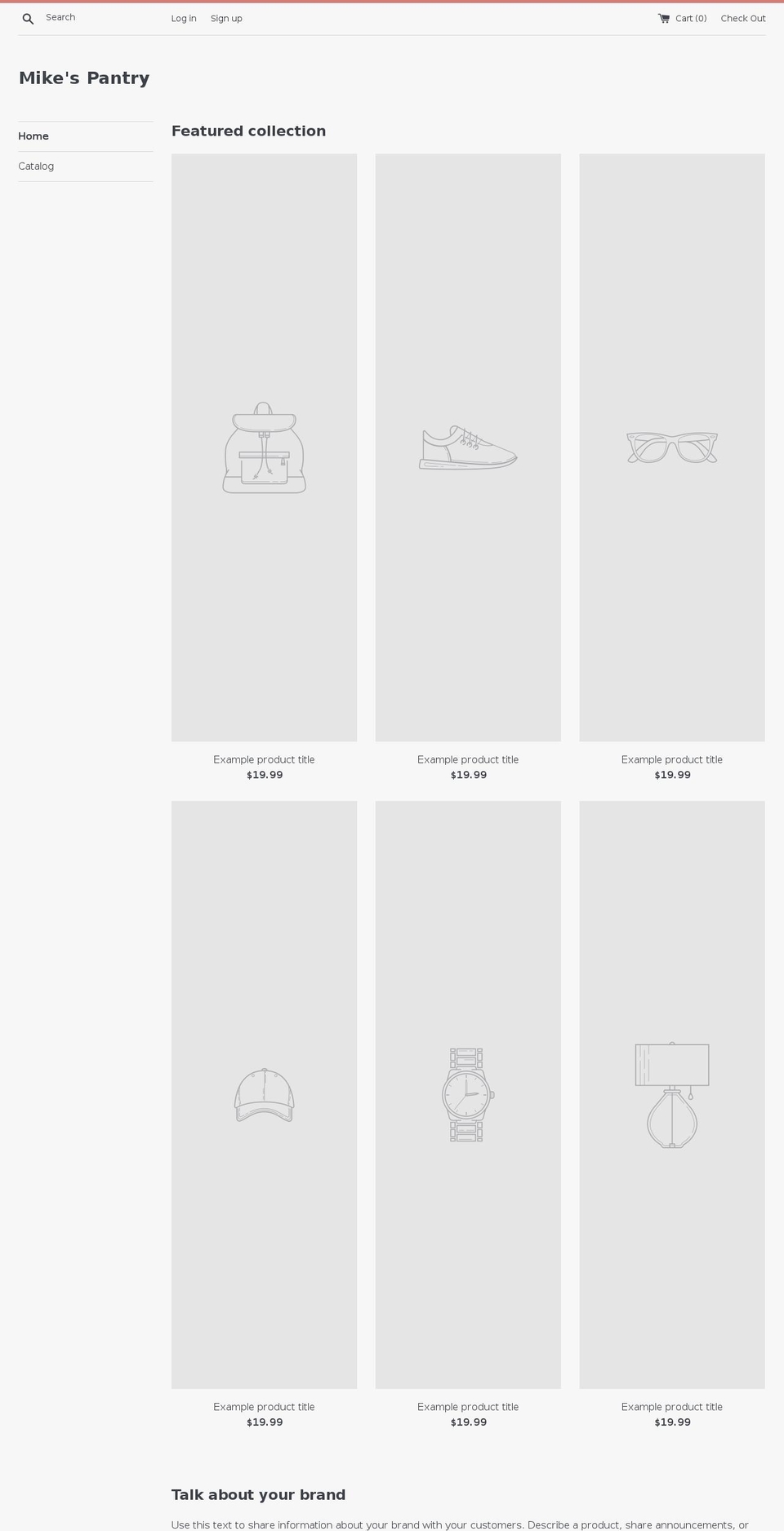 mikespantry.com shopify website screenshot