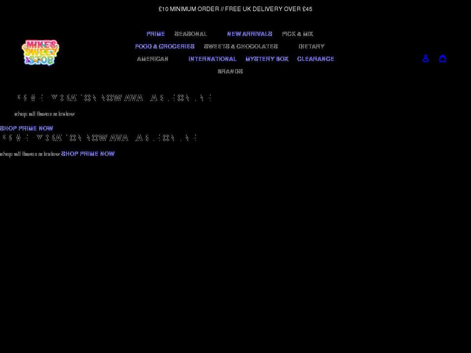 mikessweetstop.com shopify website screenshot