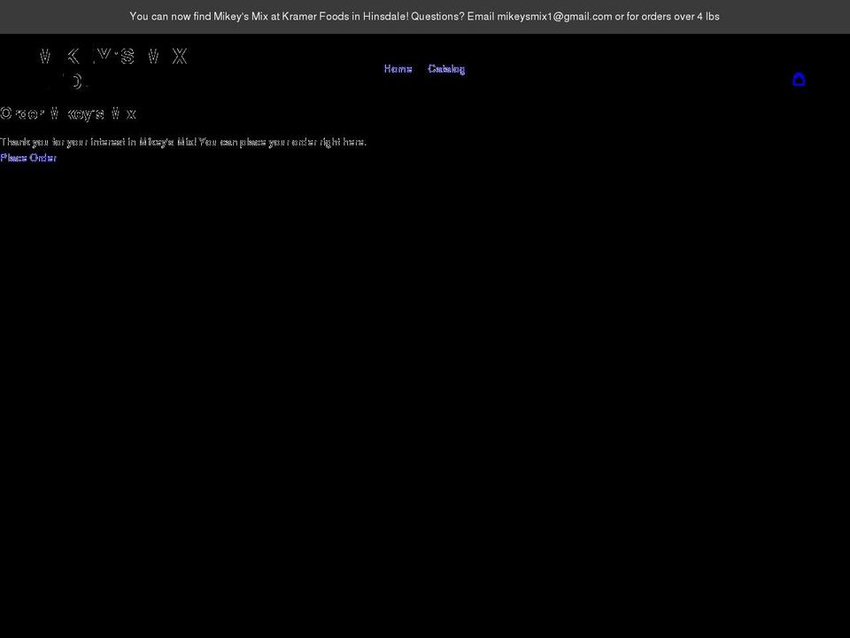 mikeysmix.com shopify website screenshot