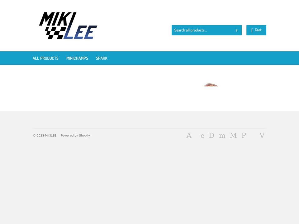 mikilee.co.uk shopify website screenshot