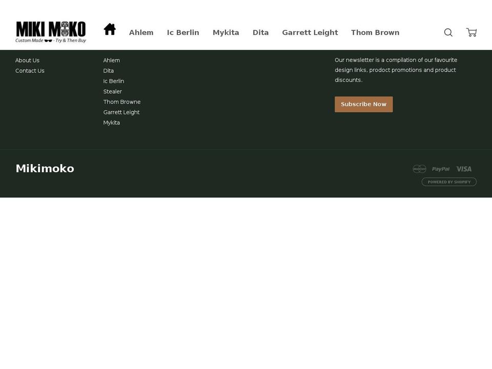 mikimoko.com — Shopify storefront screenshot