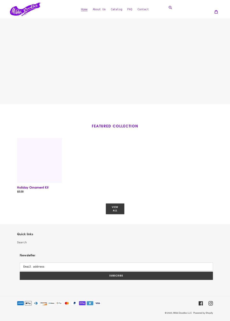 mikkidoodles.com shopify website screenshot