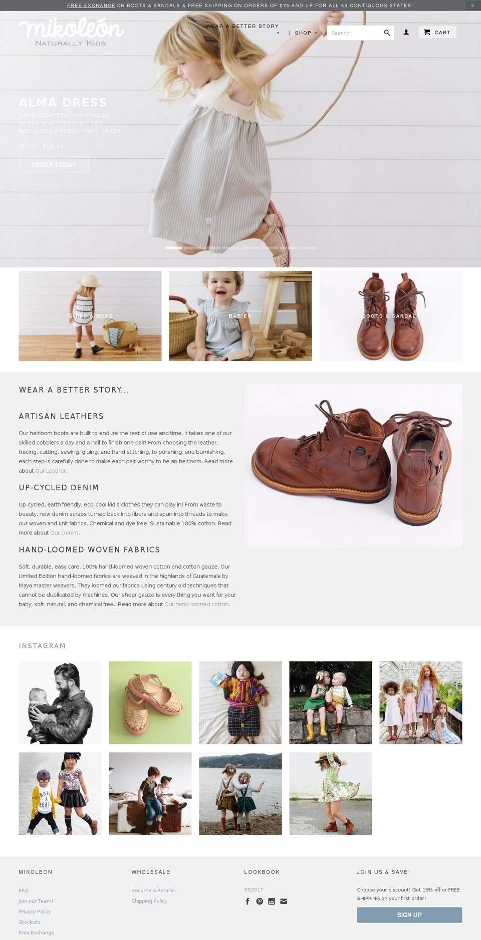 mikoleon.com shopify website screenshot