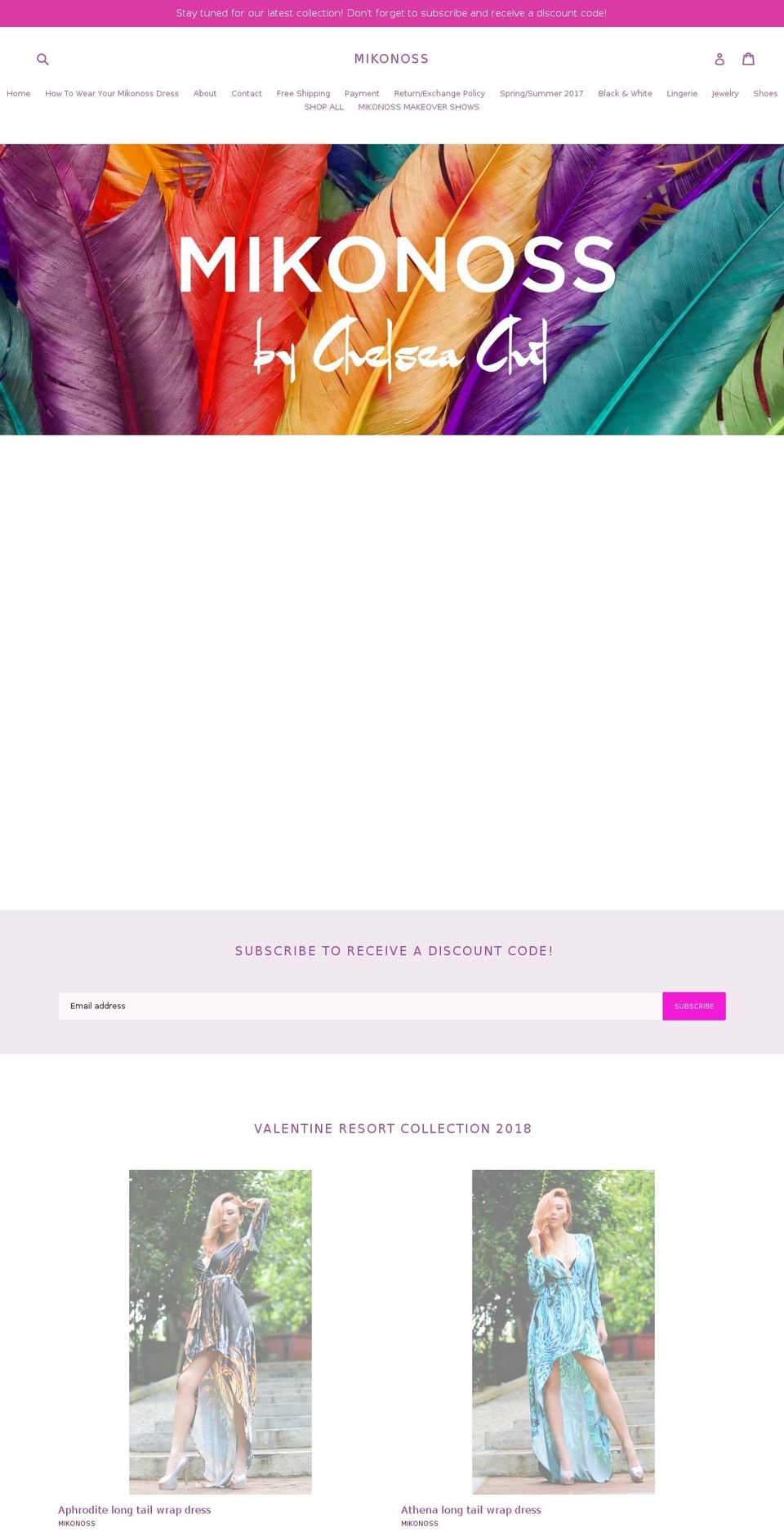 mikonoss.com shopify website screenshot