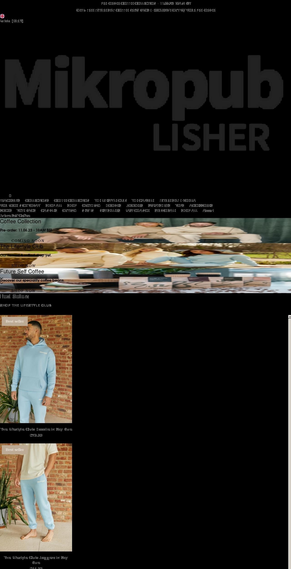 mikropublisher.com shopify website screenshot