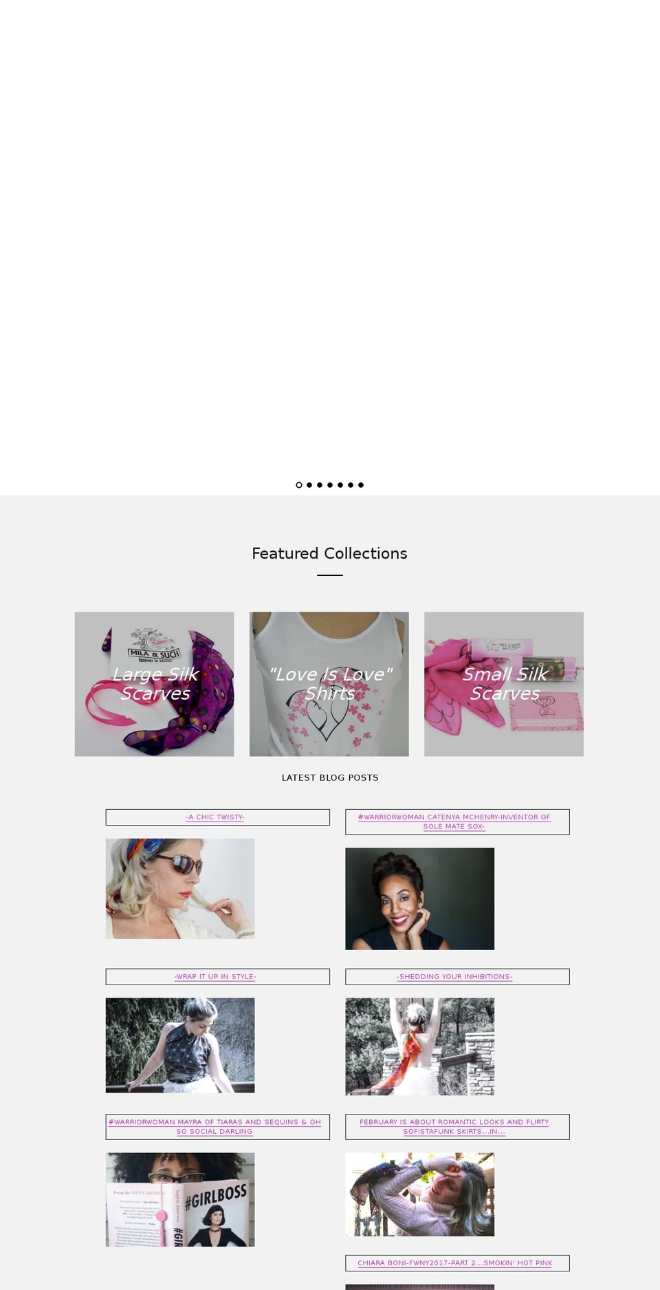 mila-such.com shopify website screenshot