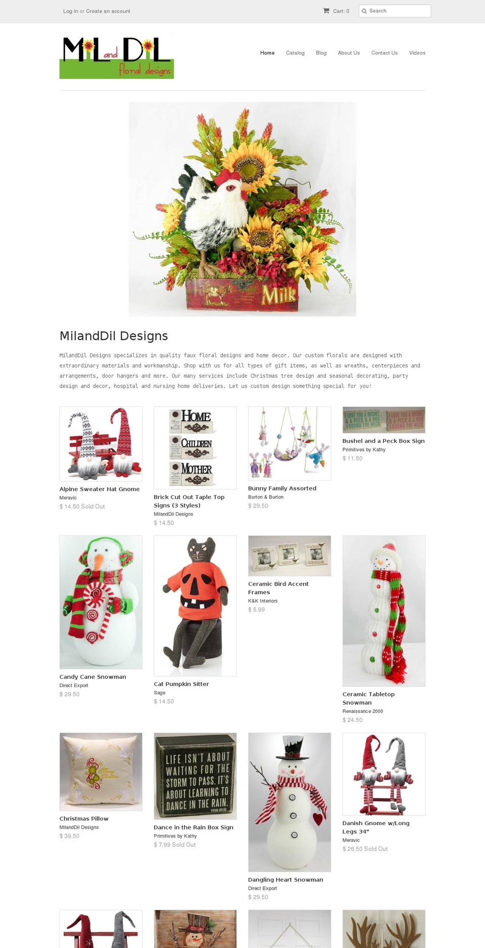 milanddildesigns.com shopify website screenshot