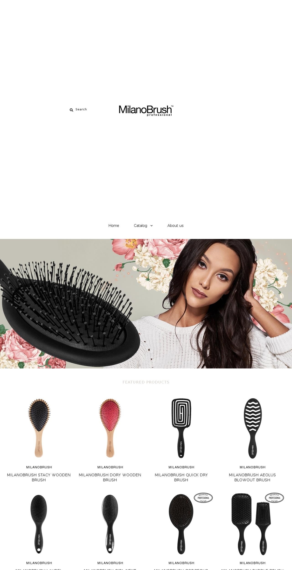 milanobrush.com — Shopify storefront screenshot