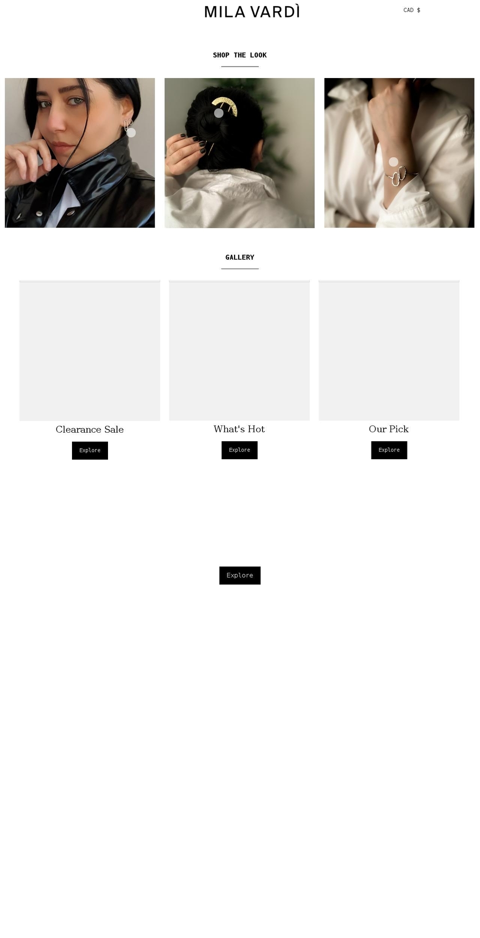 milavardi.com shopify website screenshot