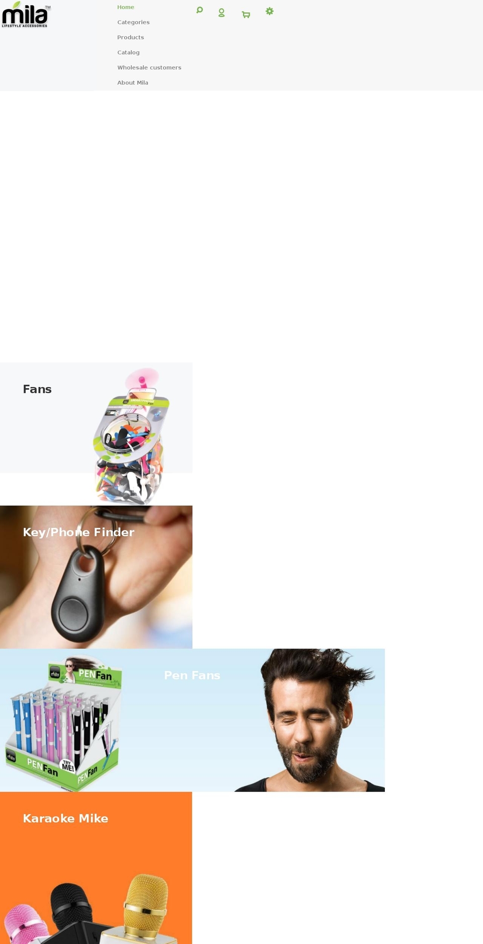 milawholesale.com shopify website screenshot