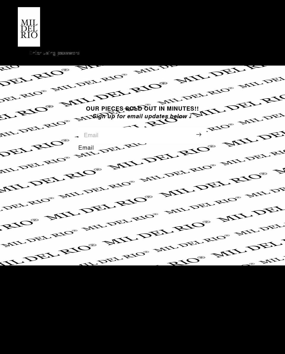 mildelrio.shop shopify website screenshot