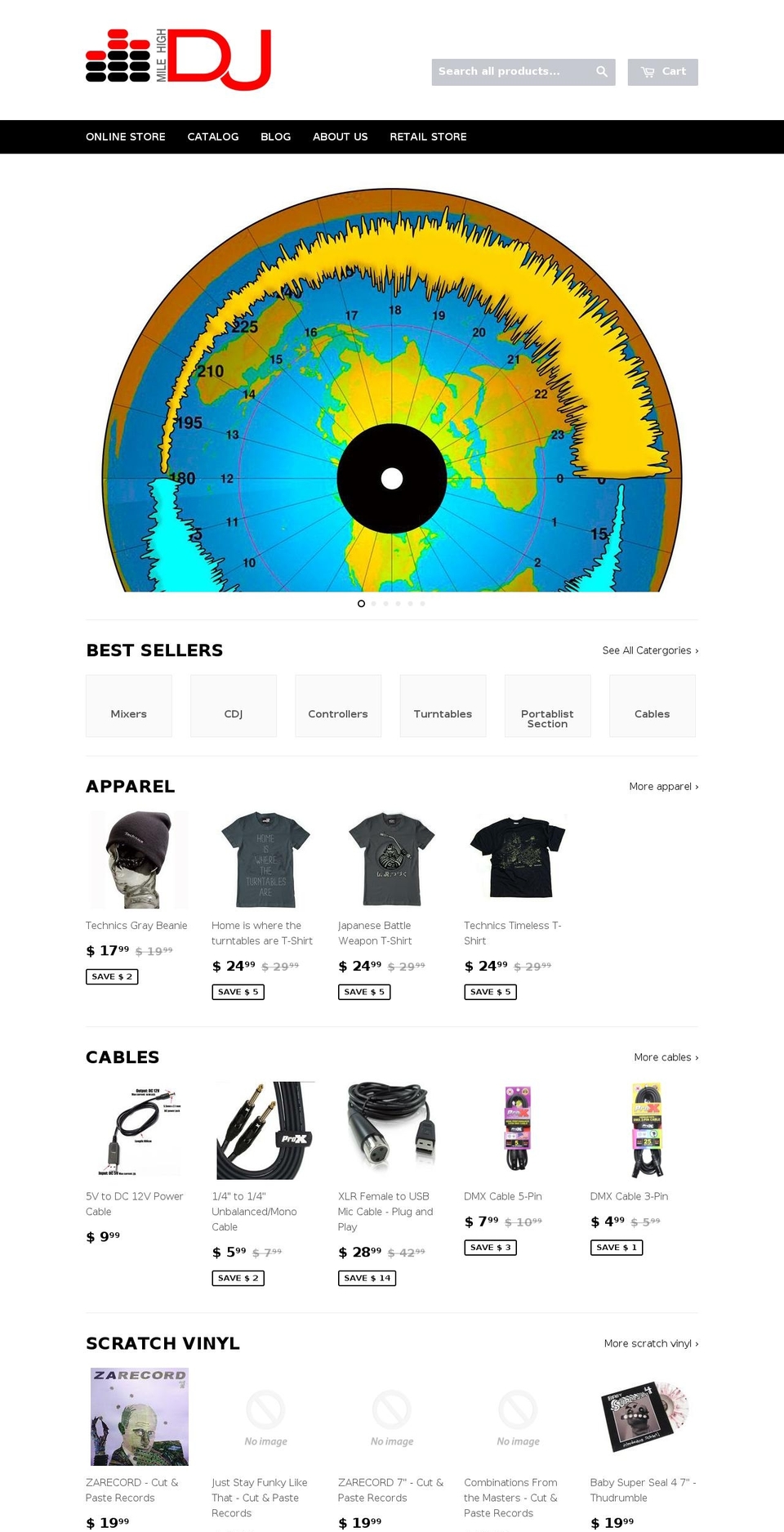 eric Shopify theme site example milehighdjsupply.com